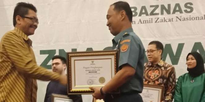 Mabes TNI Juara Pengumpul Zakat Teladan Baznas Award 2018