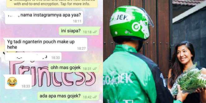 Speak Tingkat Dewa, Cewek Ini Tak Sadar Lagi Digebet Abang Ojol
