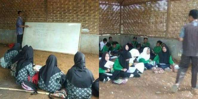 6 Tahun, Murid Sekolah Ini Belajar Tanpa Meja, Kursi, dan Lantai