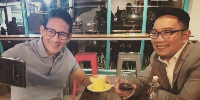 Sandiaga Uno dan Ridwan Kamil Ngopi Bareng, Udah Cukup Jaksel?