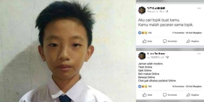 Viral Curhatan Bocah SMP Tengah Galau Cinta, Caption Bikin Ngakak!