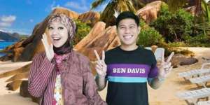 Jadi Model Nino RAN, Gaya Hijab Asri Welas Kece Banget!