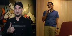 Kecupan Mesra Sandiaga untuk Ahmad Dhani
