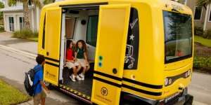 Keren, Kota Ini Pakai Bus Sekolah Tanpa Sopir 