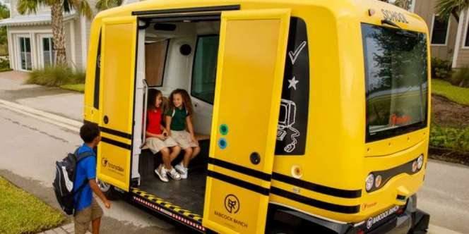 Keren, Kota Ini Pakai Bus Sekolah Tanpa Sopir 