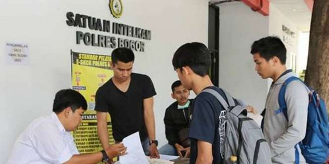 Daftar CPNS 2018, Pemohon SKCK di Kepolisian Membludak