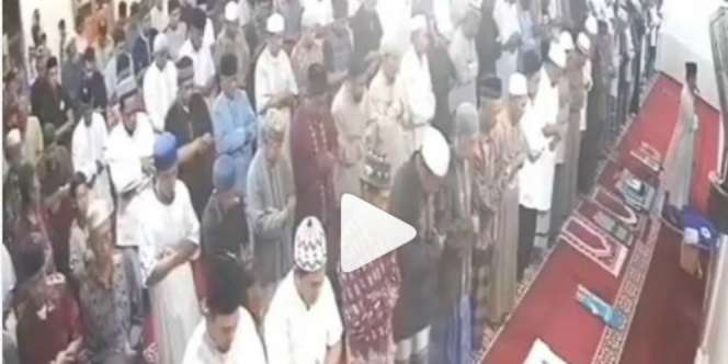 Video Detik-detik Jemaah Masjid di Palu Berhamburan Saat Gempa