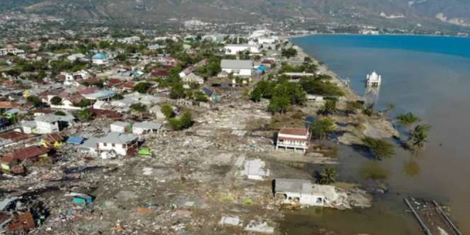 Foto Luar Angkasa Penampakan Kota Palu Setelah Dilanda Gempa dan Tsunami
