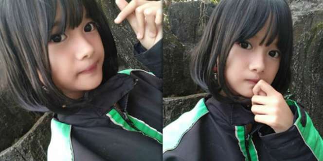 Foto Gadis Imut Pakai Jaket Ojol Ini Viral, Coba Tebak Umurnya
