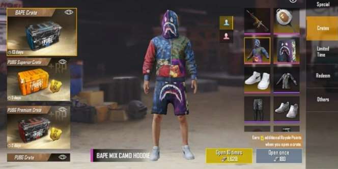 Kolaborasi Dengan BAPE, Item Fashion PUBG Kini Jadi Nyata
