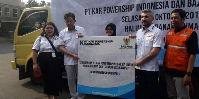 Baznas Terima Bantuan Rp 800 Juta untuk Palu-Donggala