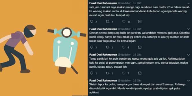 Kasus Kehilangan Motor Mahasiswa Yogya Ini Endingnya Bikin Tepok Jidat!