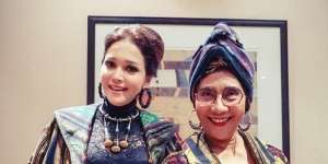 Gaya Rock & Roll Maia Estianty dan Menteri Susi di JFW 2019