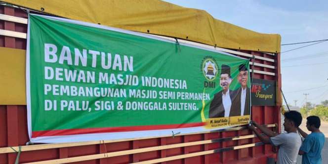 DMI Kirim Bahan Bangunan untuk Dirikan 30 Masjid di Sulteng
