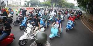 Ultah 50 Tahun Primavera, Pecinta Vespa Keliling Jakarta