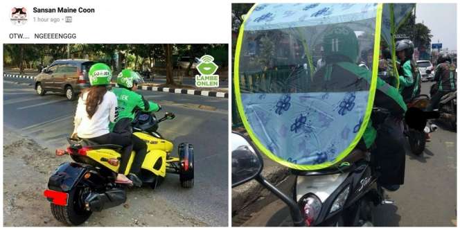 10 Driver Ojek Online dengan Motor Terunik, Mantul!