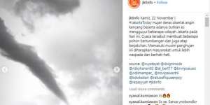 Fenomena Angin Berputar Mirip Efek Pahlawan Super di Langit Jakarta