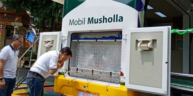 Penampakan Mobil Mushola Mandiri Syariah, Bisa Muat 27 Jemaah