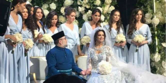 Heboh Kabar Pernikahan Raja Malaysia dengan Ratu Kecantikan Rusia