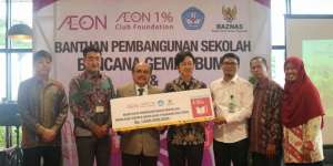 Ambil 1% dari Untung Jualan, AEON Donasi Rp1,6 M Korban Gempa Sulteng