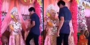 Dipeluk Mantan di Pelaminan, Pengantin Ini Pingsan