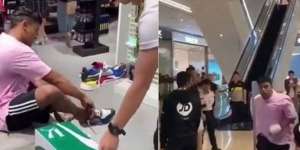Cara Pria Ini Coba Sepatu di Toko Jadi Viral, Nyaris Diteriaki