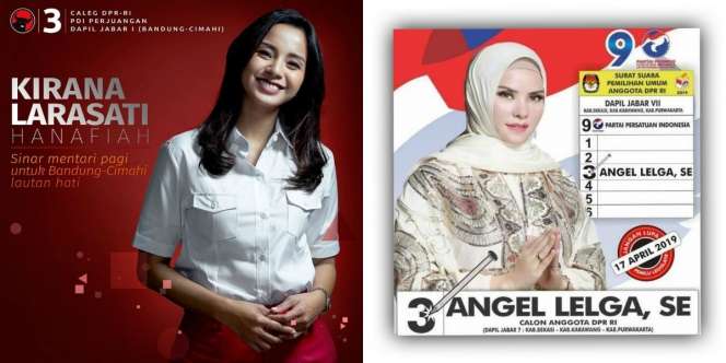 Gaya Para Selebritis di Poster Kampanye Caleg