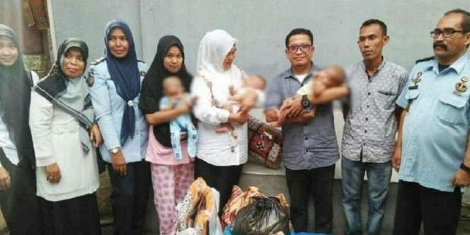 Bayi Kembar Tiga Ini Ikut Mendekam di Rutan Bireuen