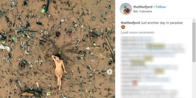 Vlogger Jordan Simons Unggah Pantai Penuh Sampah di Bali, Editan?