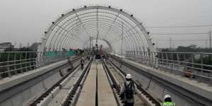 Foto Penampakan Terkini Stasiun LRT Jabodebek