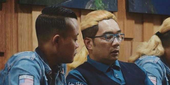 Saat Rambut Ridwan Kamil dan Sule Tertukar