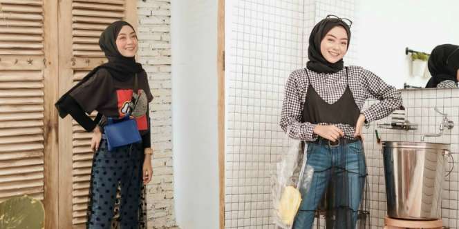 Unik, Kombinasi Rok Tutu dan Celana Jeans