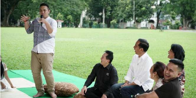 Lihat Aksi Gilang Dirga Saat Bikin Jokowi Tertawa Sampai 'Nangis'