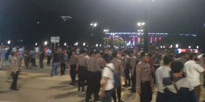 Terdengar Ledakan di Lokasi Nobar Debat Capres