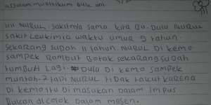 Bikin Haru, Bocah Penderita Kanker Tulis Surat untuk Ani Yudhoyono