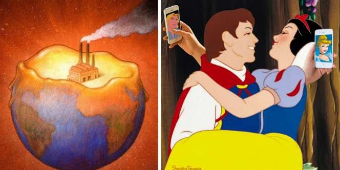 15 Ilustrasi Ini Gambar Nyata Kehidupan yang Semakin Gila