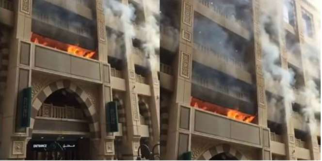 Innalillahi, Hotel Mewah Dekat Masjidil Haram Mekah Terbakar