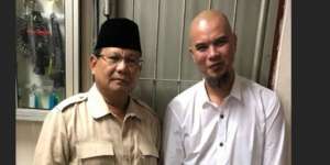 Prabowo Subianto Jenguk Ahmad Dhani di Rutan Medaeng Surabaya
