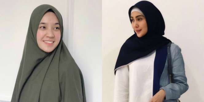 Pergi Umroh, Dhini Aminarti & Fenita Arie Tampil Bercadar