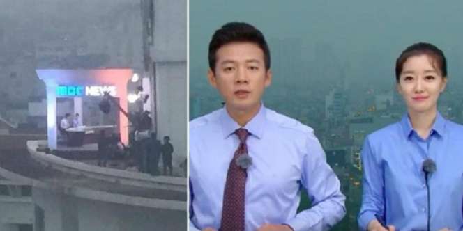 Siaran Langsung Berita, Backdrop Studio TV Ini Bikin Geger