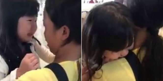 Viral, Tangis Haru Bocah Ditinggal Pengasuh
