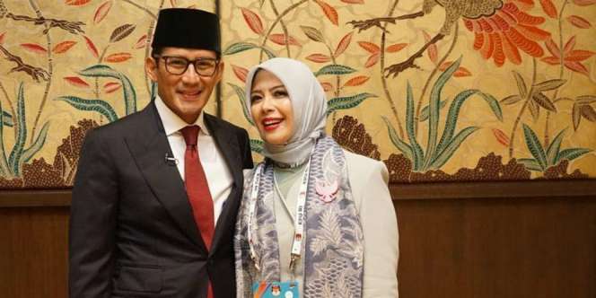 Ketika Nur Asia Jadi Fashion Stylist Sandiaga Uno