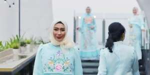 Hijab Pesta ala Hanbok Korea Selatan