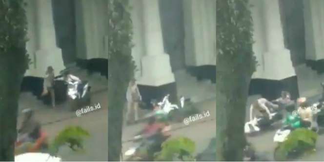 Bertengkar di Jalan, Aksi Absurd Pasangan Remaja Ini Viral