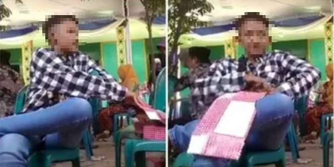 Aksi Bocah Tak Diundang Comot Makanan Pernikahan Ini Viral