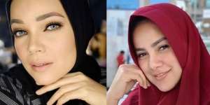 Tampil Berhijab, Olla Ramlan Mirip Dewi Sandra?