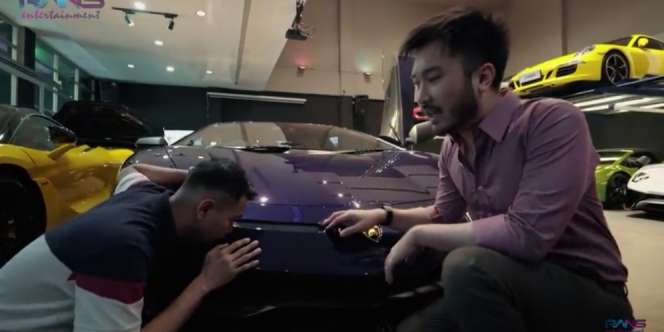 Ngebet Beli, Raffi Ahmad Cium Lamborghini Aventador SVJ Seharga Rp21 M