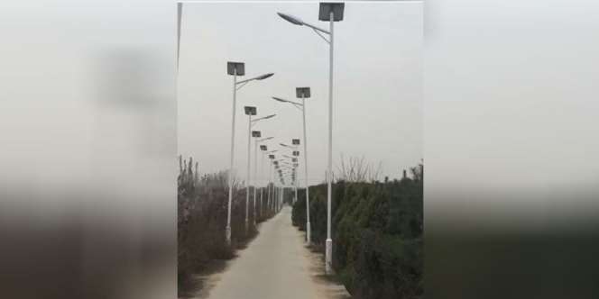Akan Dibuldoser, Penduduk Pasang 1.000 Lampu Jalan