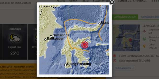 BMKG: Peringatan Dini Tsunami Gempa Sulteng Berakhir