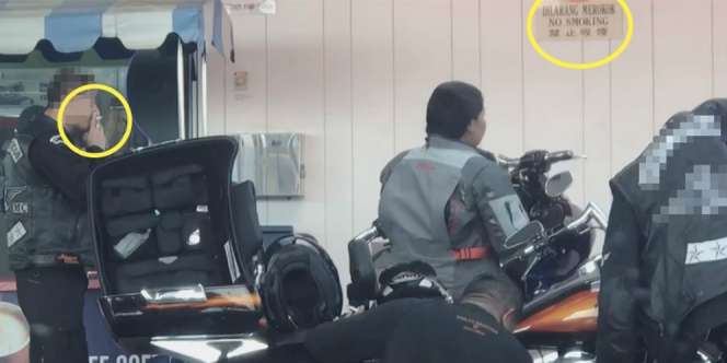 Ditegur Tak Merokok di SPBU, Jawaban Pemotor Bikin Emosi